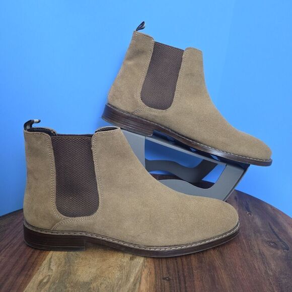 Crown Vintage Glory 2 Chelsea Boot Suede Taupe/Camel Men\'s 10 main image 11